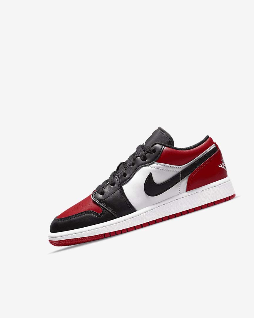 Red / Black / White Boys\' Nike Air Jordan 1 Low Sneakers | UK5567