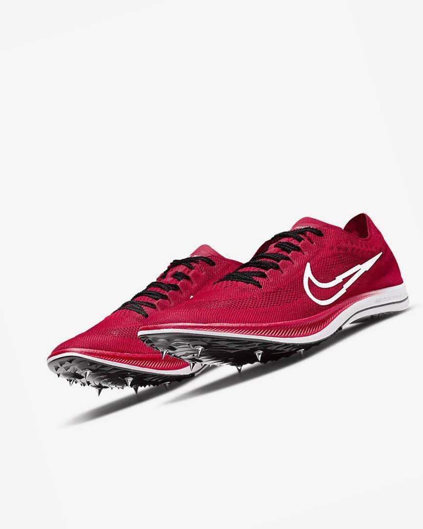 Red / Black / White Men's Nike ZoomX Dragonfly Bowerman Track Club Spikes | UK4814