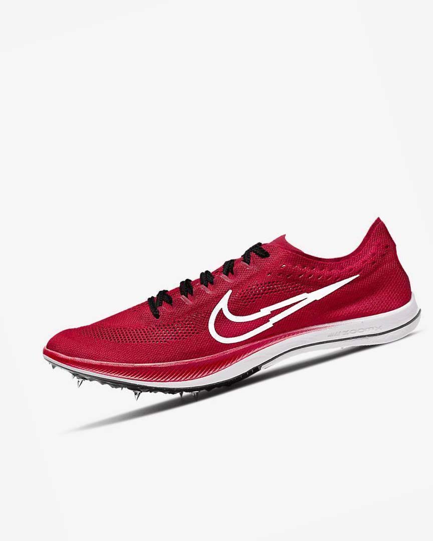 Red / Black / White Men\'s Nike ZoomX Dragonfly Bowerman Track Club Spikes | UK4814