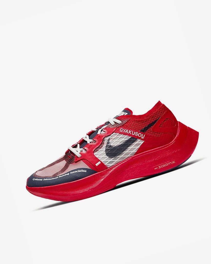 Red / Blue Men\'s Nike ZoomX Vaporfly Next% x Gyakusou Running Shoes | UK3217