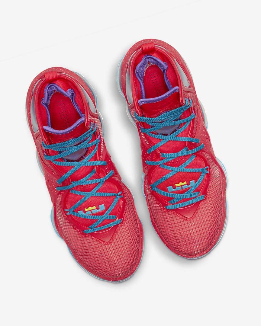 Red / Blue / Purple / Red Women's Nike LeBron 19 Basketball Shoes | UK4711