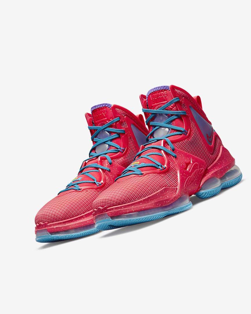 Red / Blue / Purple / Red Women's Nike LeBron 19 Basketball Shoes | UK4711