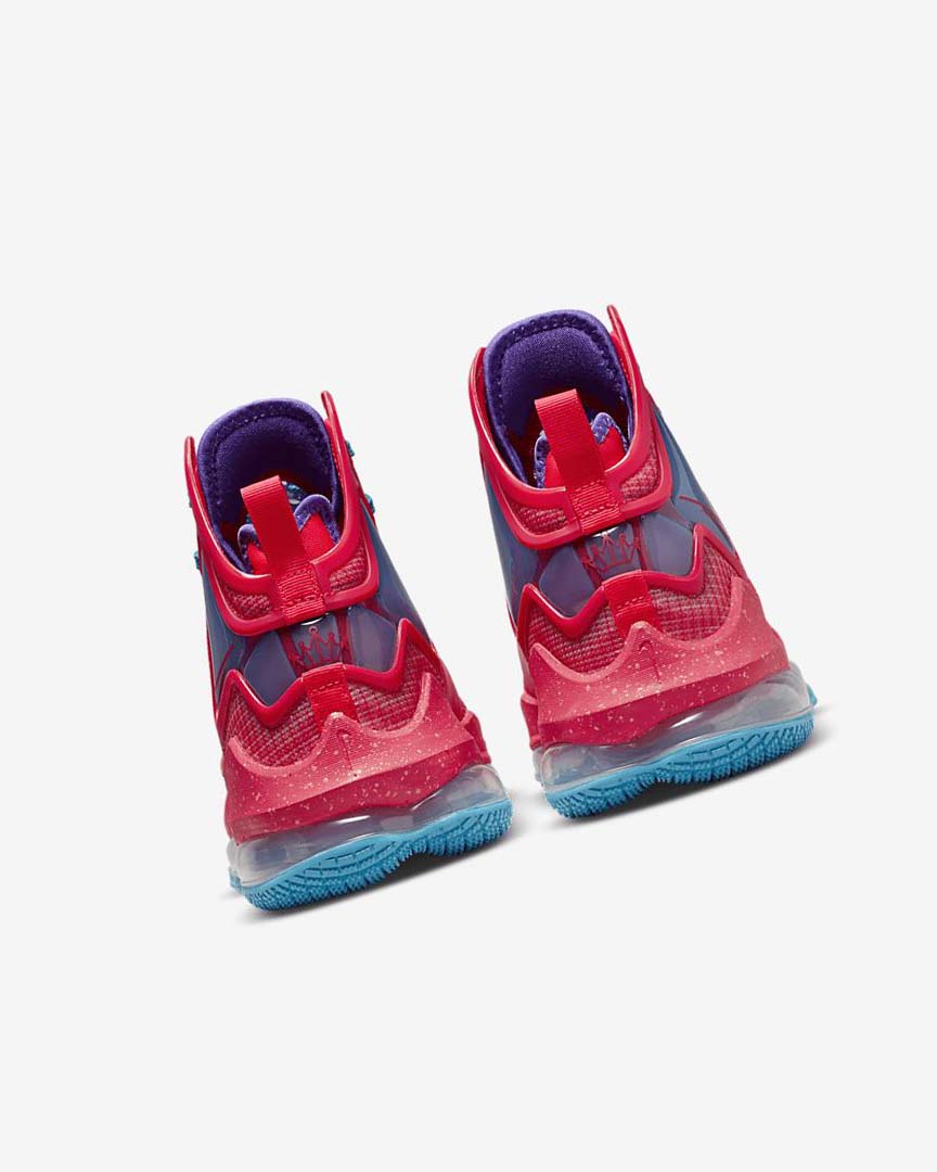 Red / Blue / Purple / Red Women's Nike LeBron 19 Basketball Shoes | UK4711