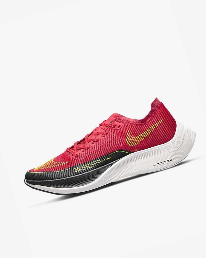 Red / Dark Grey / White Men\'s Nike ZoomX Vaporfly Next% 2 Running Shoes | UK3061