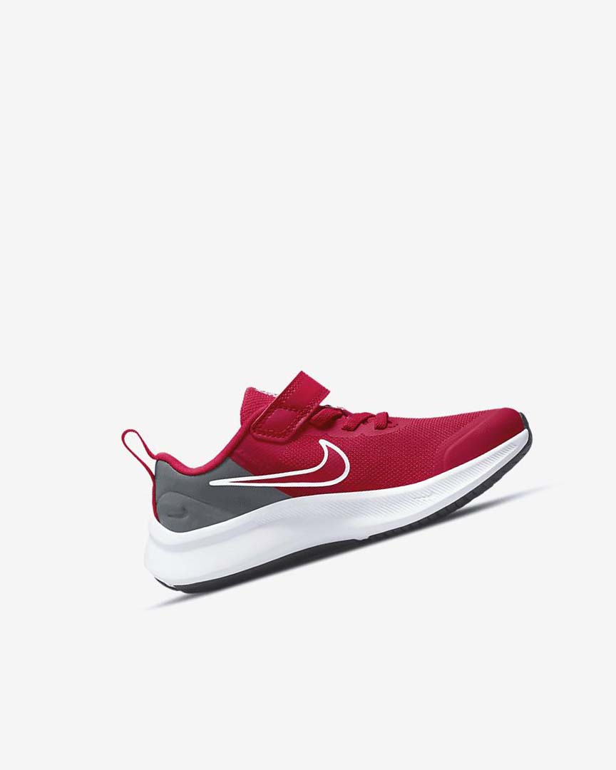 Red / Grey / Red Boys' Nike Star Runner 3 Running Shoes | UK1127