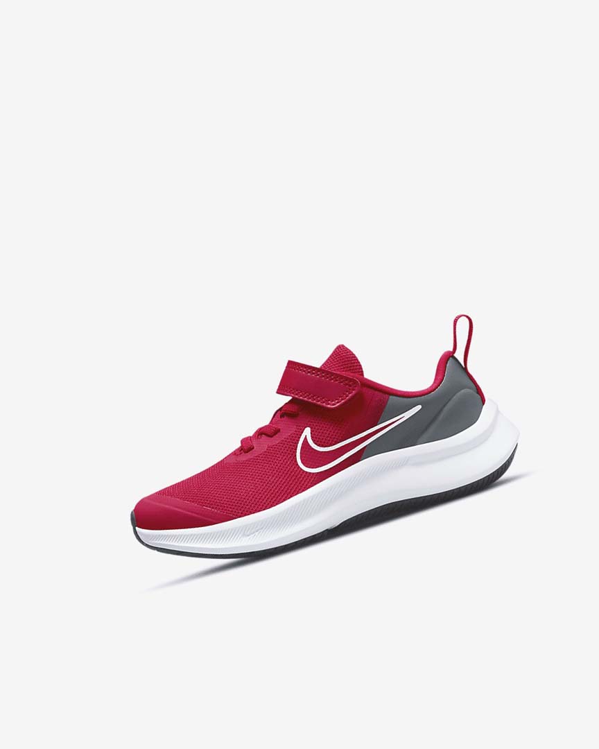 Red / Grey / Red Girls\' Nike Star Runner 3 Running Shoes | UK5299