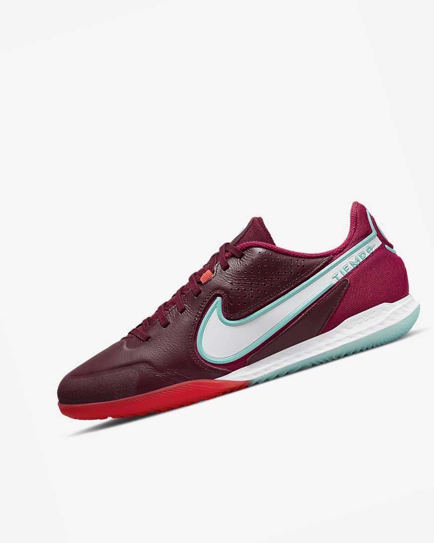 Red / Light Red / White Men\'s Nike React Tiempo Legend 9 Pro IC Football Shoes | UK5609