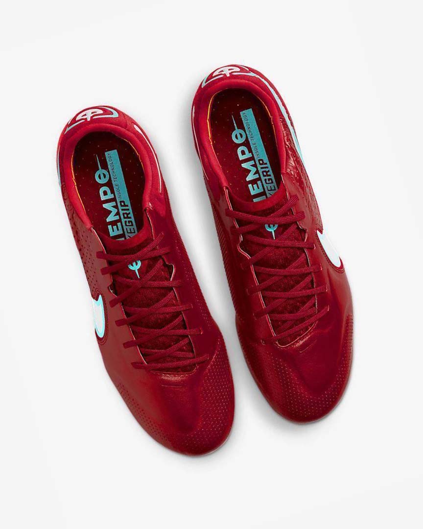 Red / Light Red / White Men's Nike Tiempo Legend 9 Elite SG-Pro AC Football Boots | UK1203