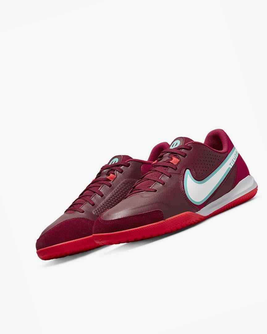 Red / Light Red / White Men's Nike Tiempo Legend 9 Academy IC Football Shoes | UK2426