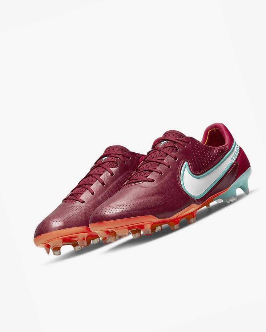 Red / Light Red / White Men's Nike Tiempo Legend 9 Elite FG Football Boots | UK2658