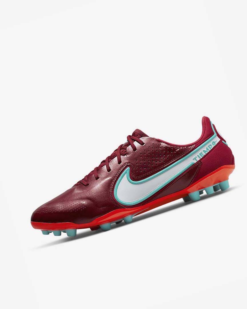 Red / Light Red / White Men\'s Nike Tiempo Legend 9 Elite AG-Pro Football Boots | UK3234