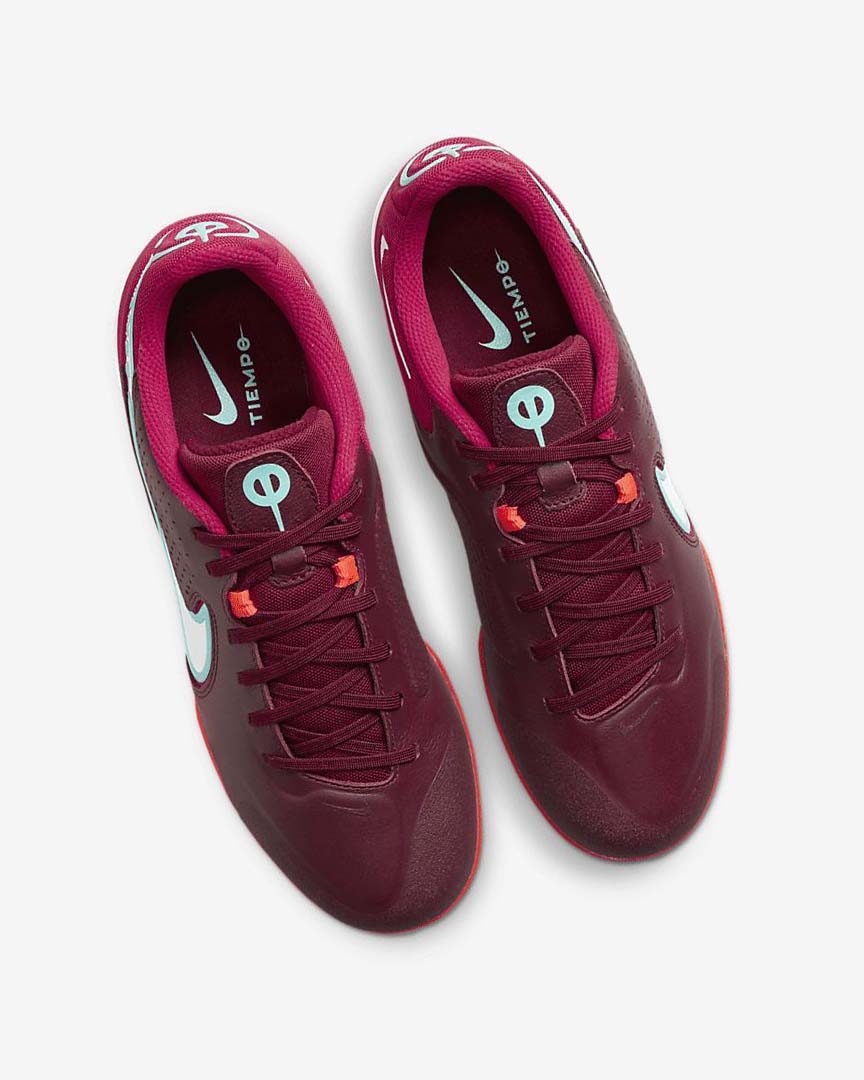 Red / Light Red / White Women's Nike React Tiempo Legend 9 Pro IC Football Shoes | UK2374