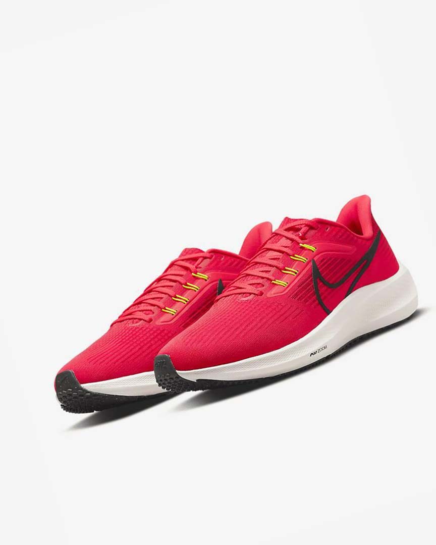 Red / Red / Black Men's Nike Air Zoom Pegasus 39 Running Shoes | UK2682