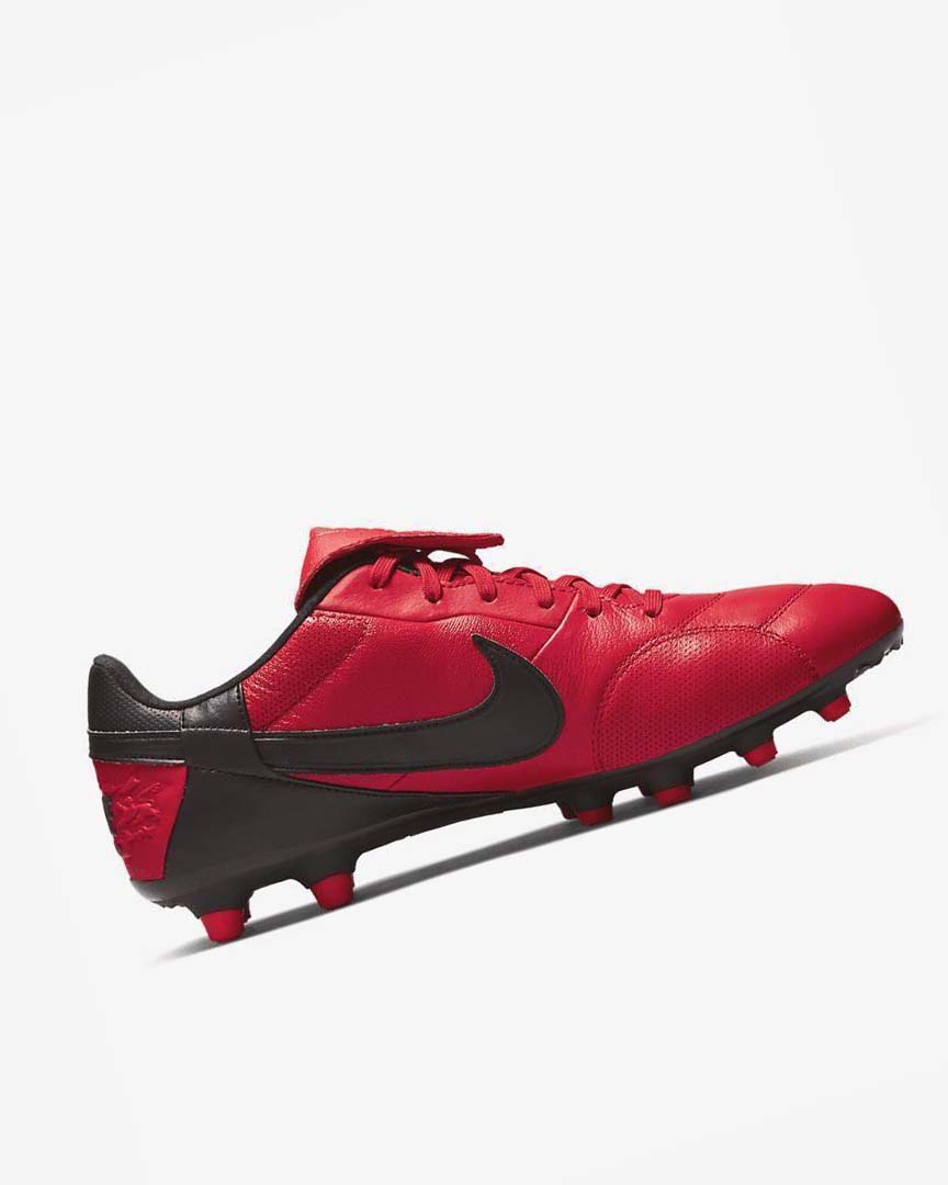 Red / Red / Black Men's Nike The Premier 3 FG Football Boots | UK5080