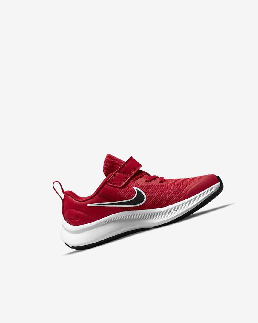 Red / Red / White / Black Boys' Nike Star Runner 3 Running Shoes | UK5593