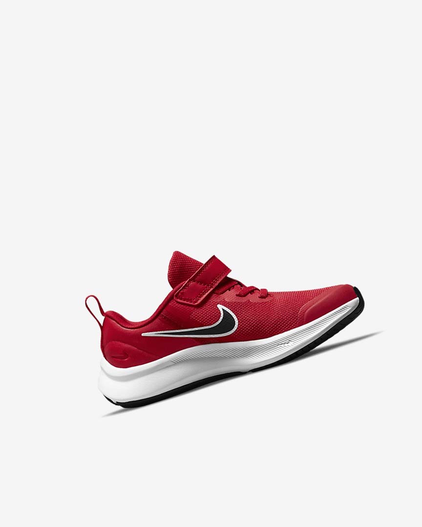 Red / Red / White / Black Girls' Nike Star Runner 3 Running Shoes | UK4937