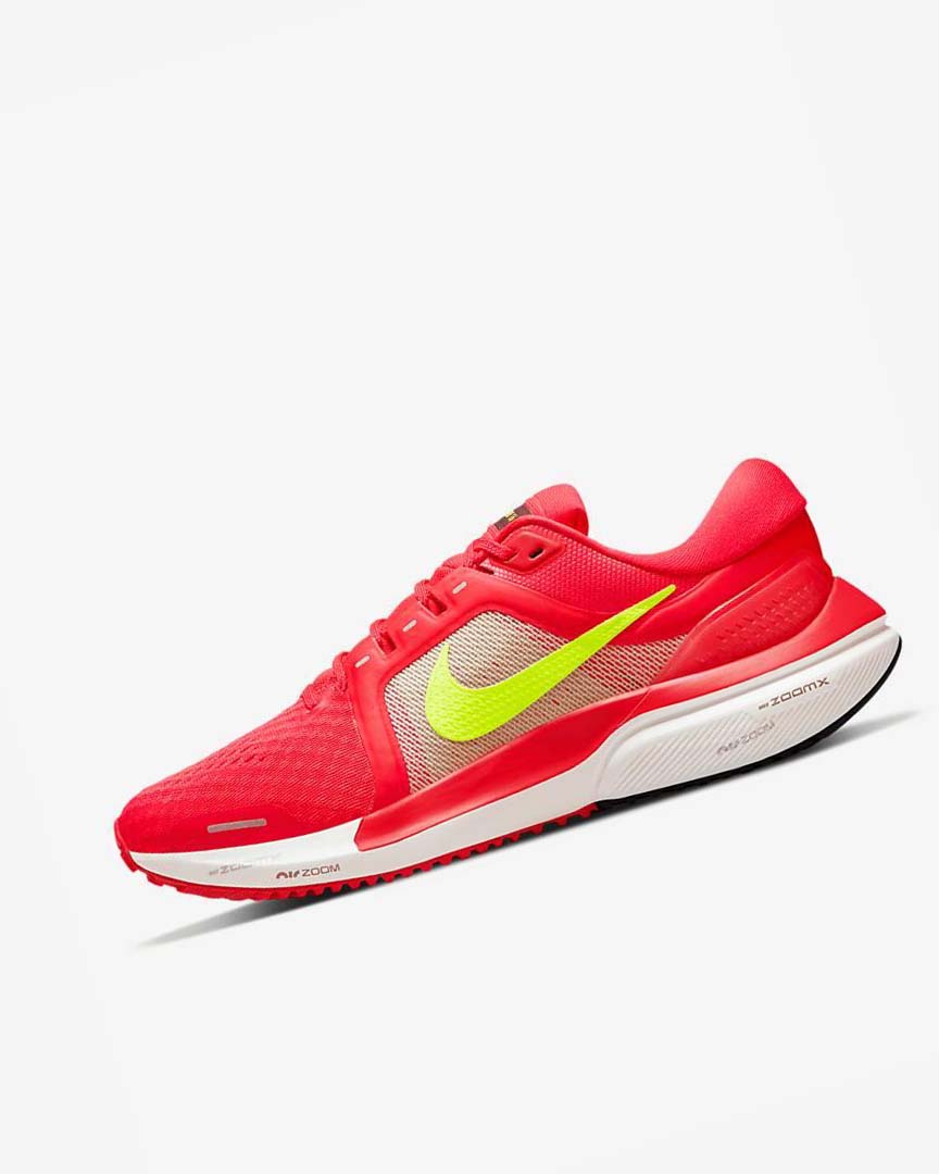 Red / Red / White Men\'s Nike Air Zoom Vomero 16 Running Shoes | UK2639