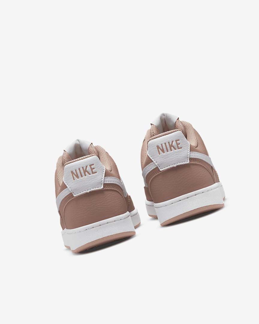 Rose / Black / White Women's Nike Court Vision Low Next Nature Sneakers | UK4708