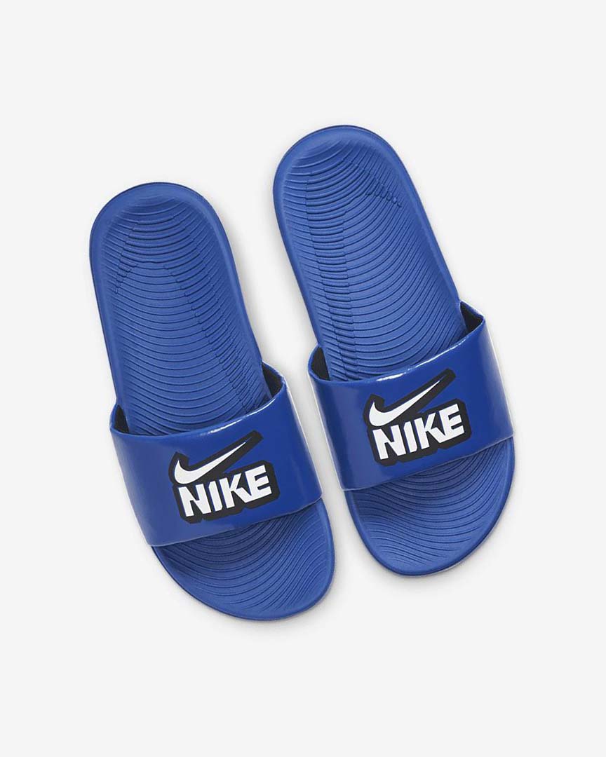 Royal / Black / White Boys' Nike Kawa Slides | UK5184