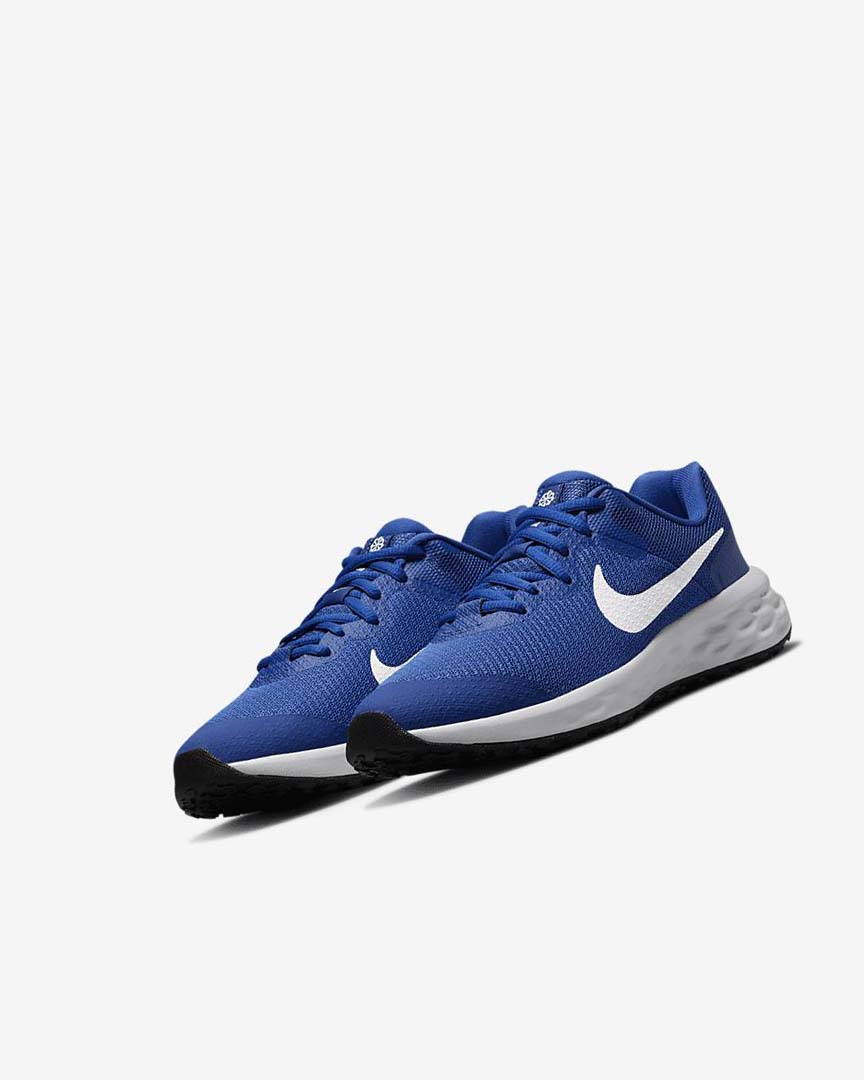 Royal / Black / White Boys' Nike Revolution 6 Running Shoes | UK4573