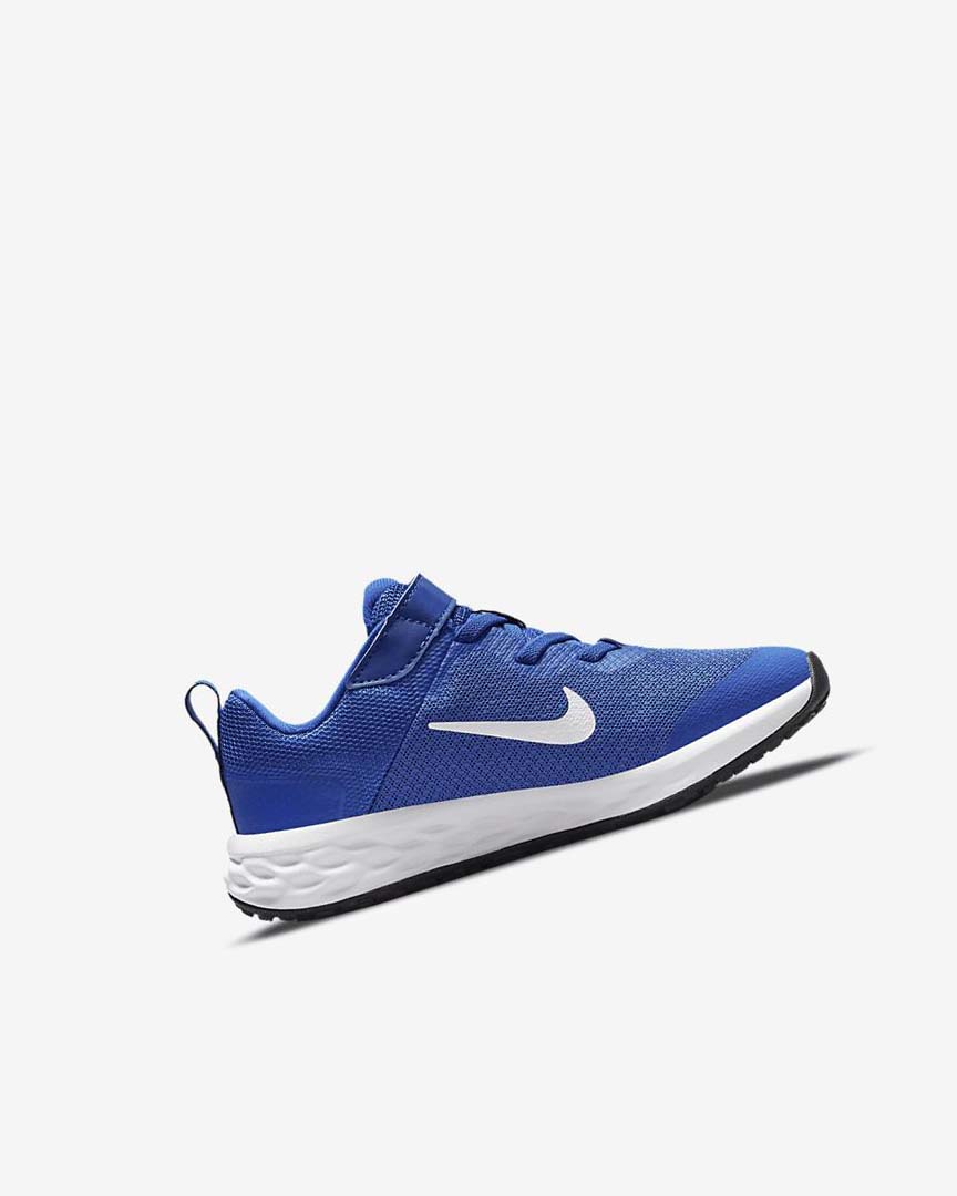 Royal / Black / White Boys' Nike Revolution 6 Running Shoes | UK4714