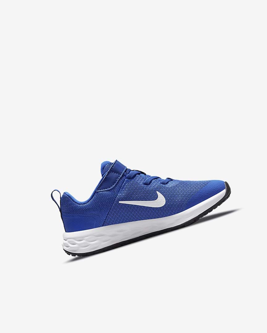 Royal / Black / White Girls' Nike Revolution 6 Running Shoes | UK2609