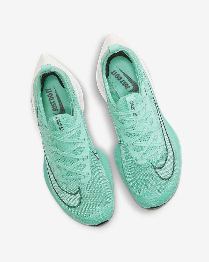 Turquoise / Black / Light Turquoise / White Women's Nike Air Zoom Alphafly NEXT% Flyknit Running Shoes | UK2885