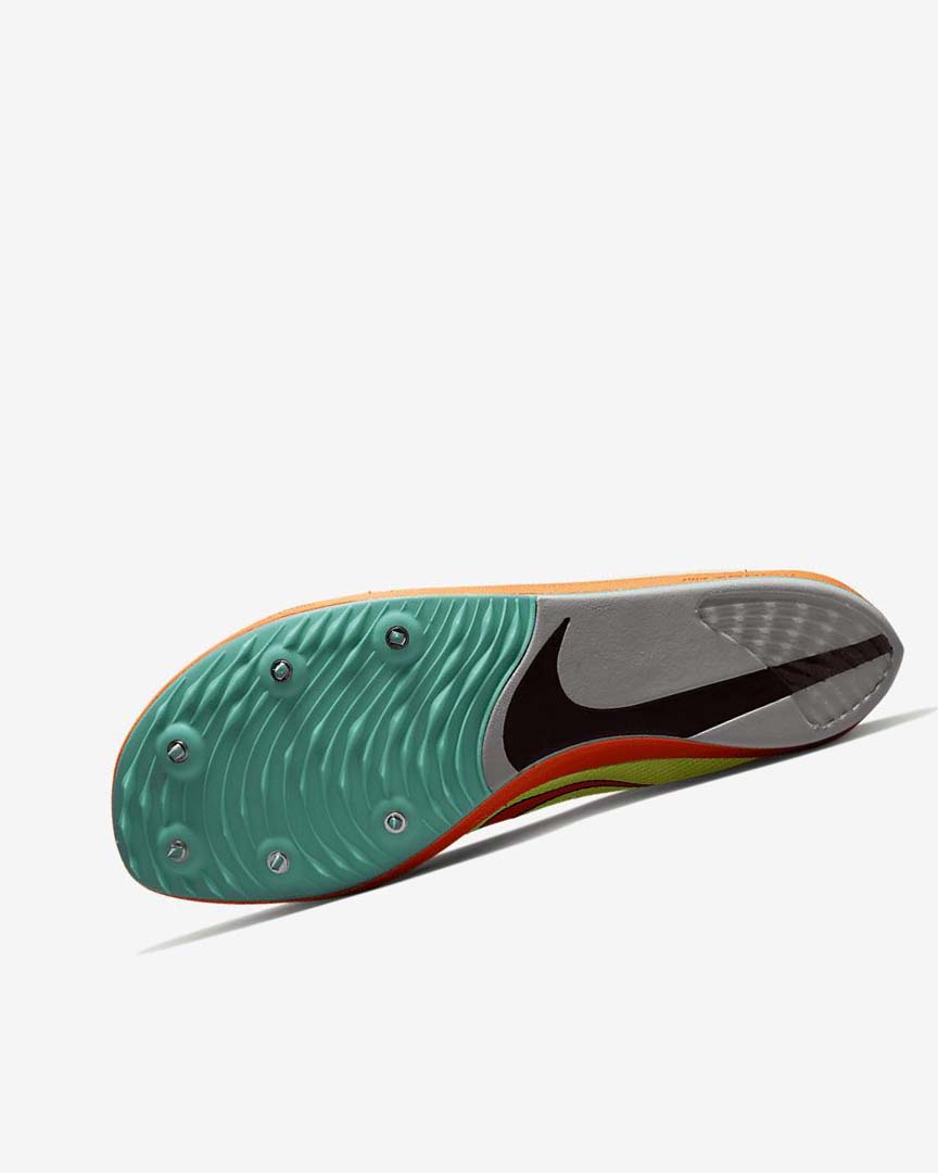 Turquoise / Black / Orange Women's Nike ZoomX Dragonfly Spikes | UK2460