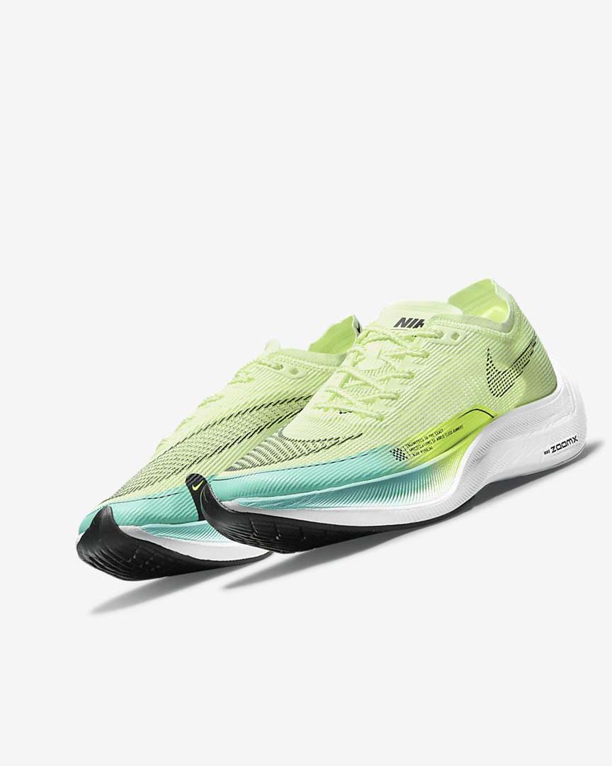 Turquoise / Black Women's Nike ZoomX Vaporfly Next% 2 Running Shoes | UK3267