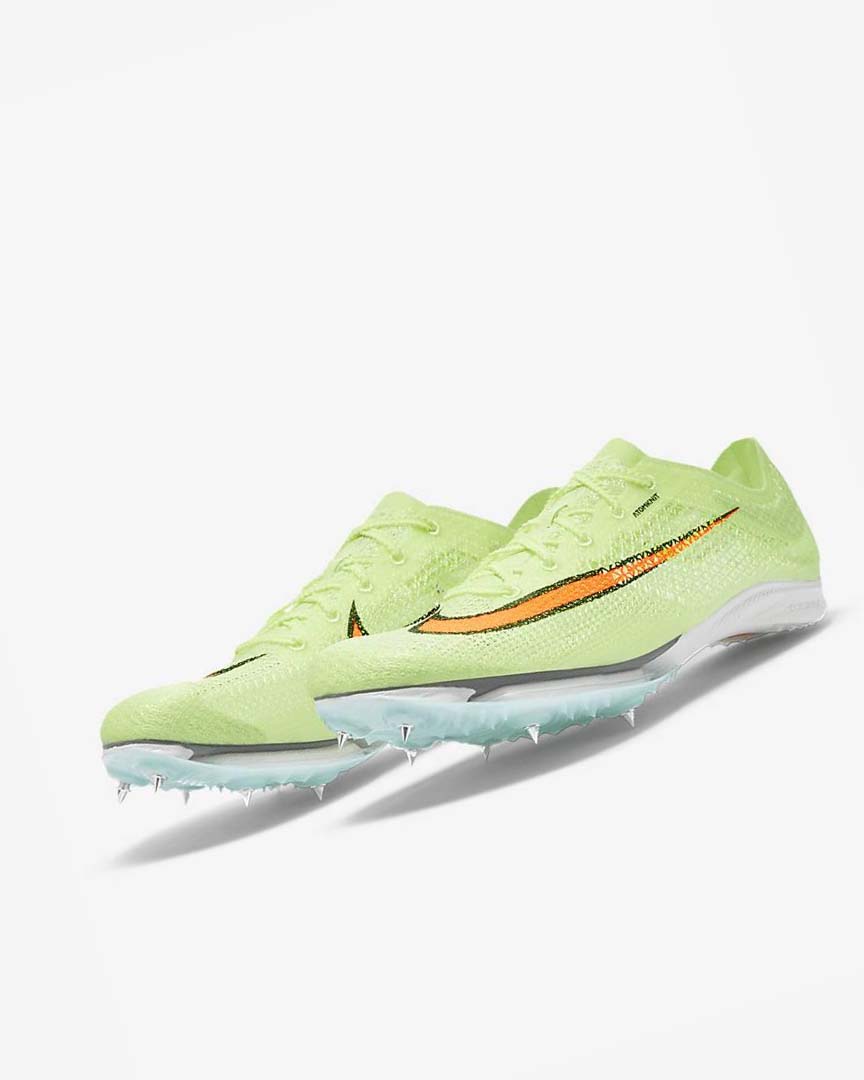 Turquoise / Orange Men's Nike Air Zoom Victory Spikes | UK4912