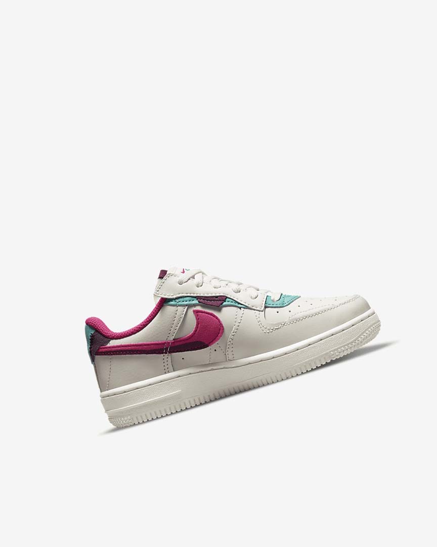 Turquoise / Pink Girls' Nike Force 1 Fontanka Shoes | UK3189