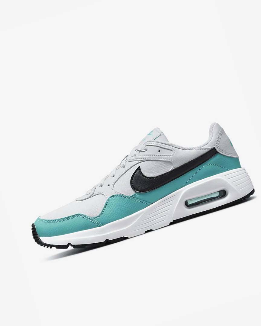 Turquoise / White / Black Men\'s Nike Air Max SC Sneakers | UK5185