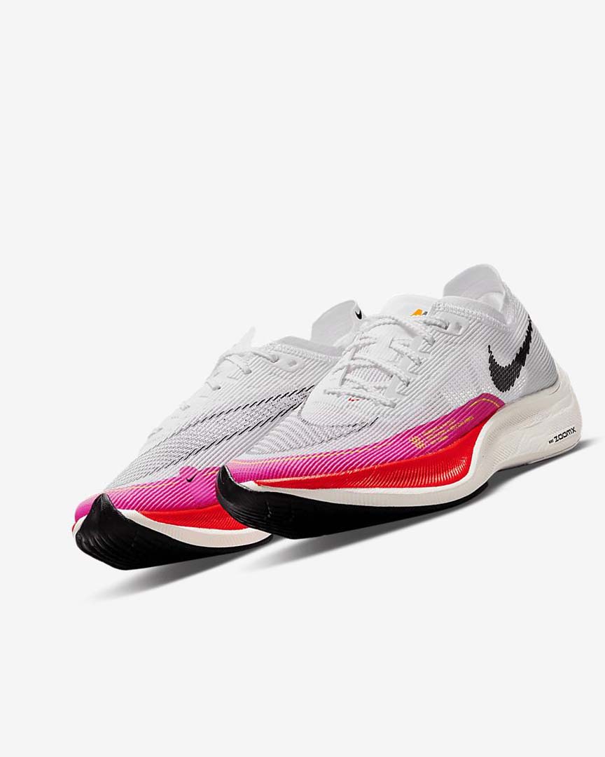 White / Black / Black / Black Women's Nike ZoomX Vaporfly Next% 2 Running Shoes | UK2404