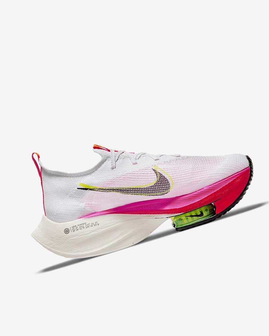 White / Black / Black / Black Women's Nike Air Zoom Alphafly NEXT% Flyknit Running Shoes | UK2958