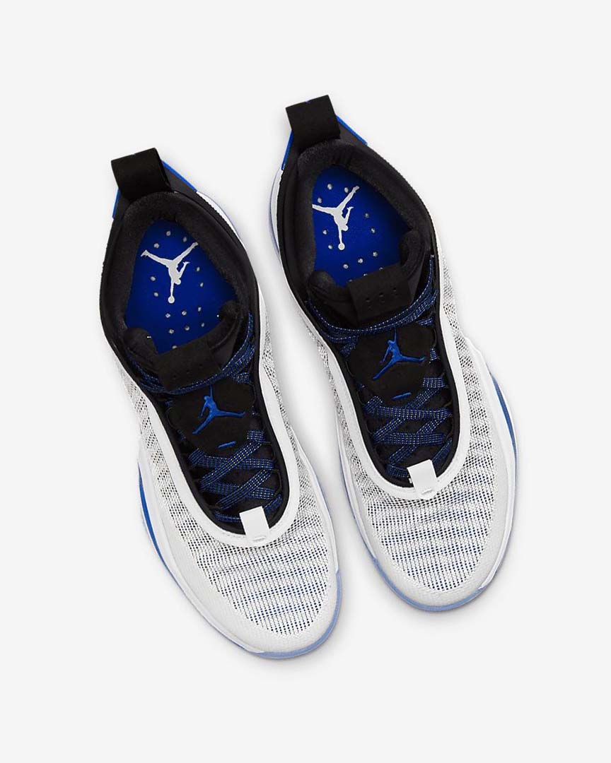 White / Black / Blue Men's Nike Air Jordan XXXVI Basketball Shoes | UK3256