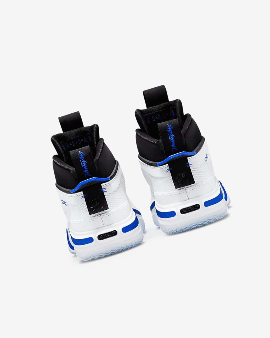 White / Black / Blue Men's Nike Air Jordan XXXVI Basketball Shoes | UK3256