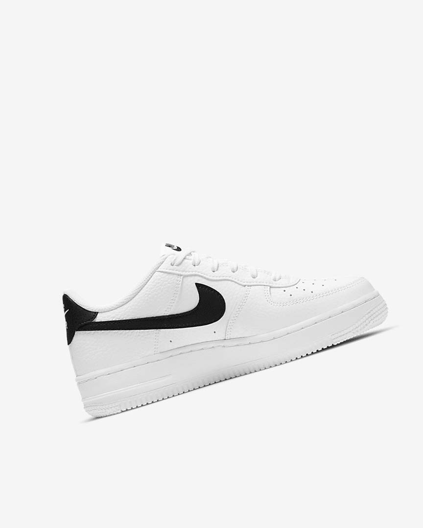 White / Black Boys' Nike Air Force 1 Sneakers | UK2342