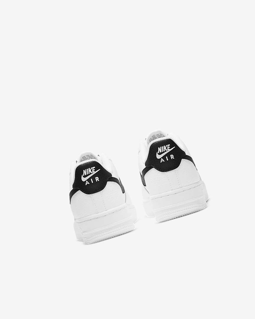 White / Black Boys' Nike Air Force 1 Sneakers | UK2342