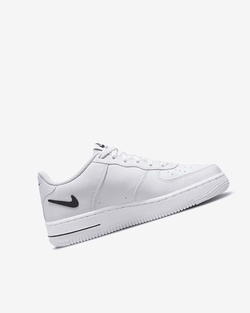 White / Black Boys' Nike Air Force 1 Sneakers | UK4532