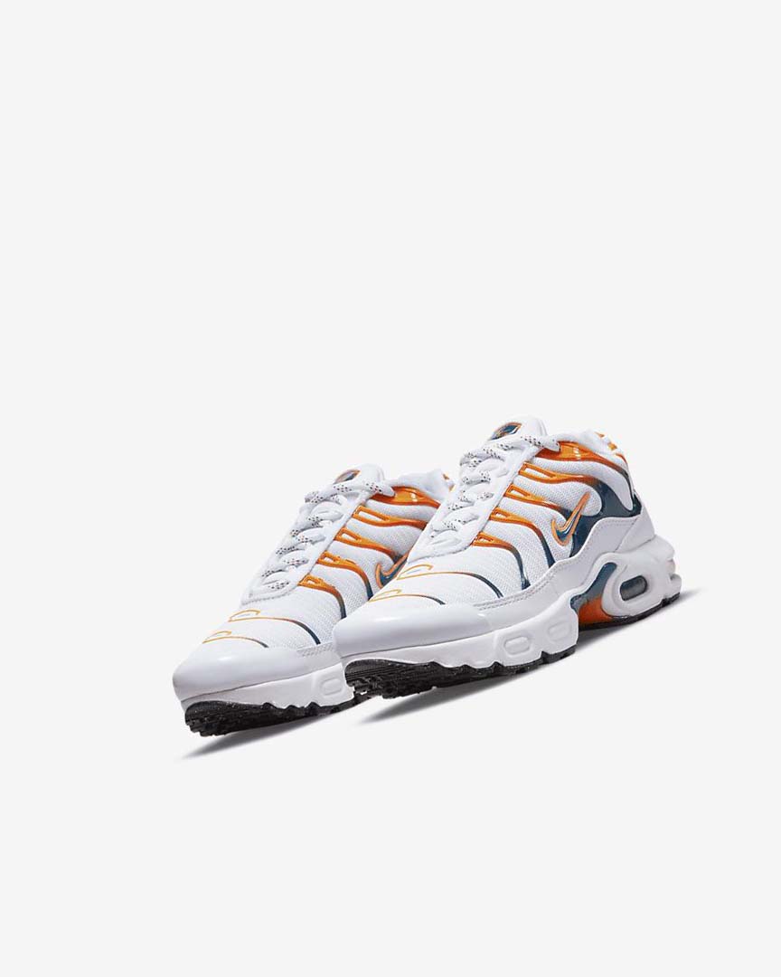 White / Black Boys' Nike Air Max Plus Sneakers | UK2919