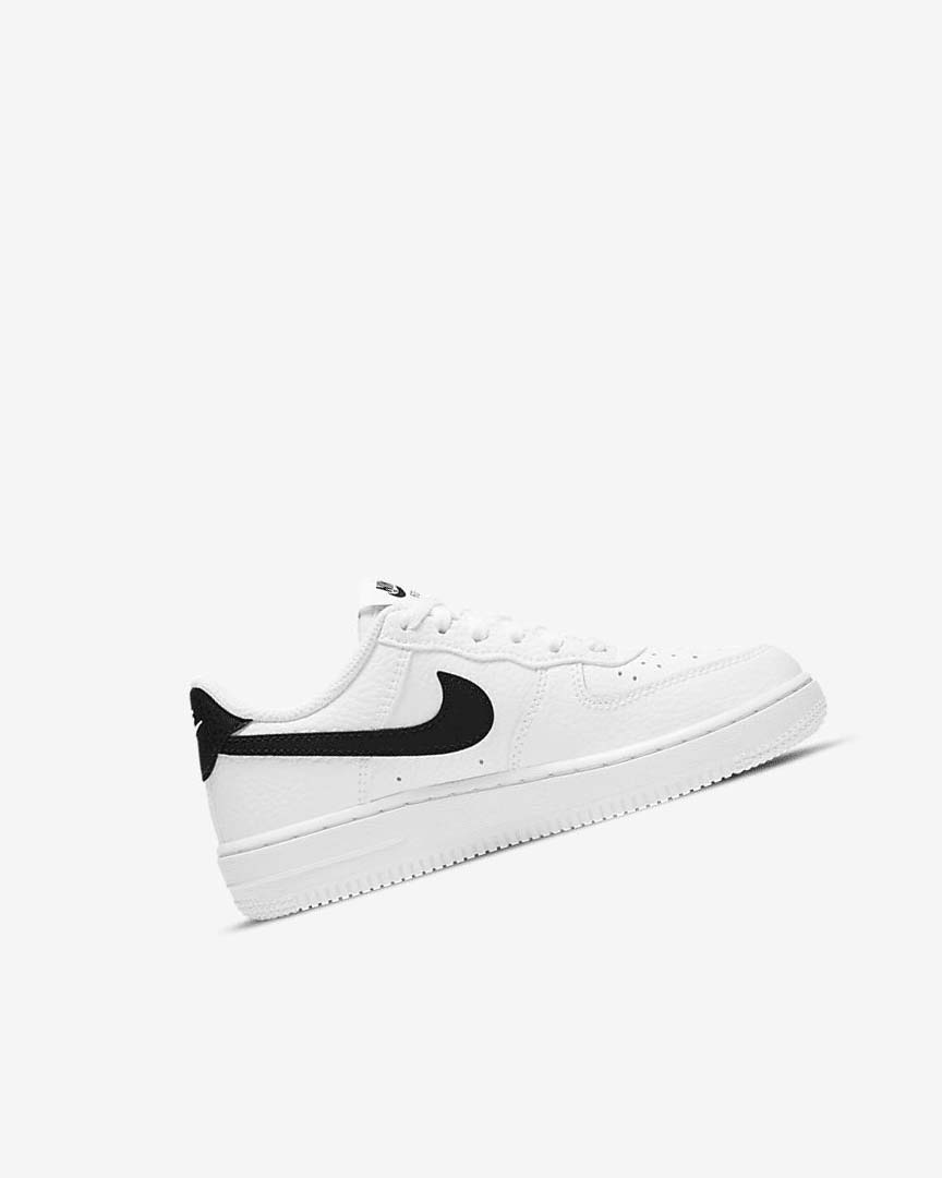 White / Black Boys' Nike Force 1 Shoes | UK2351