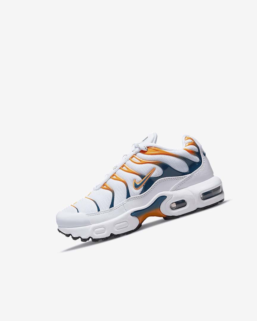 White / Black Girls\' Nike Air Max Plus Sneakers | UK5527