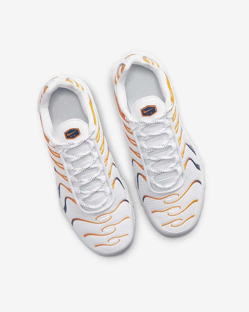 White / Black Girls' Nike Air Max Plus Sneakers | UK5541