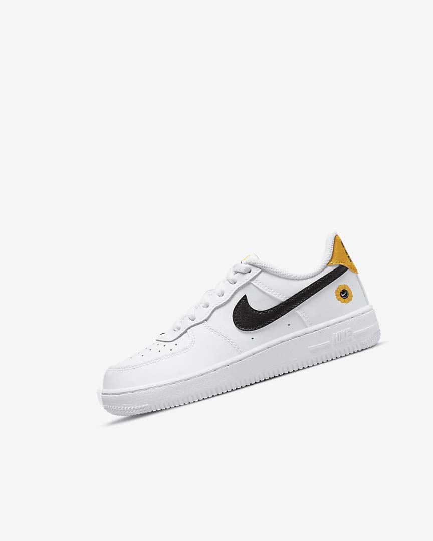 White / Black Girls\' Nike Force 1 LV8 Shoes | UK2796