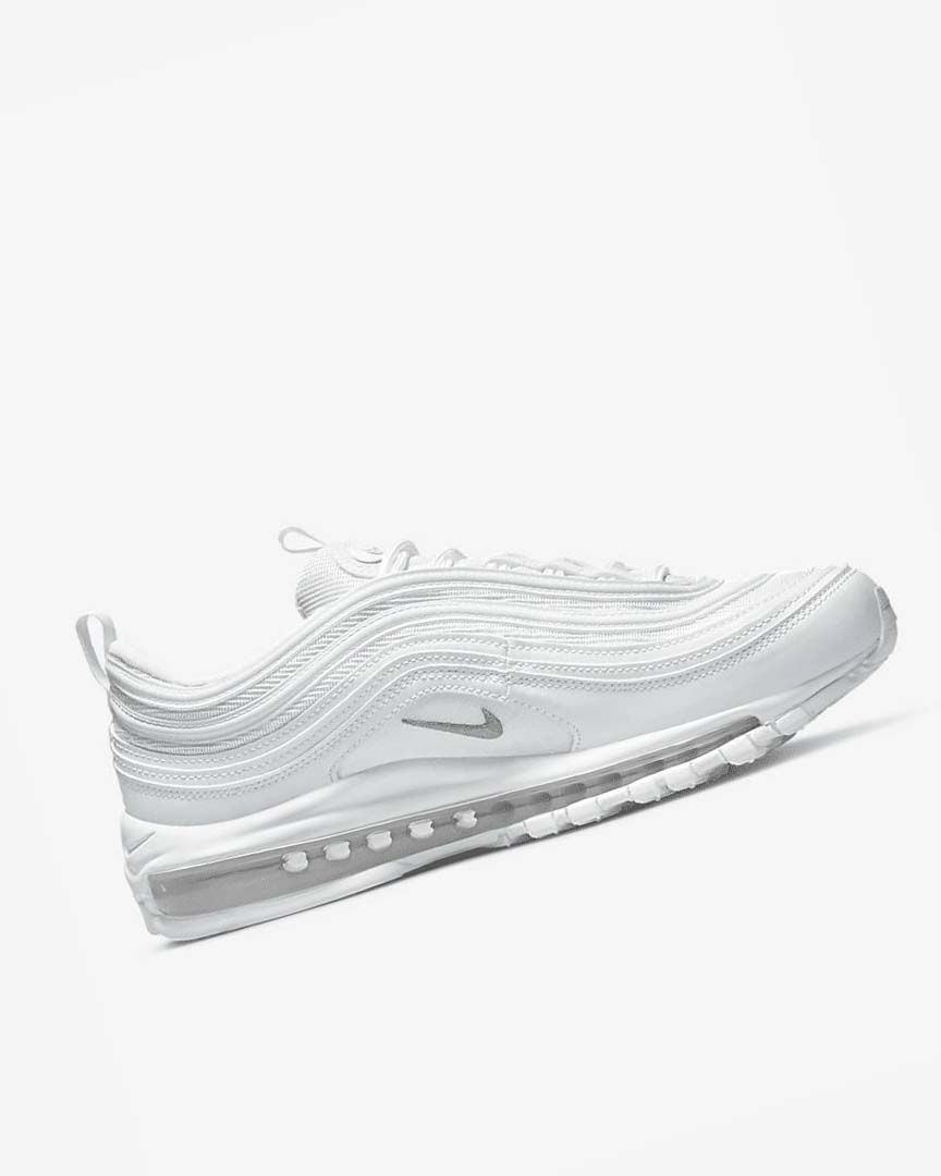 White / Black / Grey Men's Nike Air Max 97 Casual Shoes | UK2651