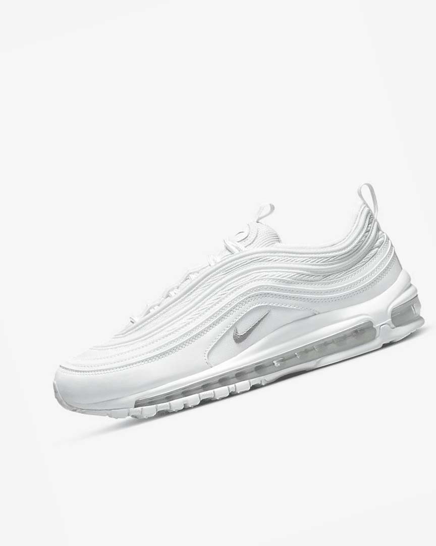 White / Black / Grey Men\'s Nike Air Max 97 Casual Shoes | UK2651