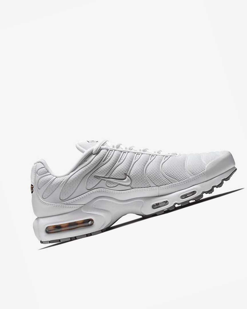 White / Black / Grey / White Men's Nike Air Max Plus Sneakers | UK2289