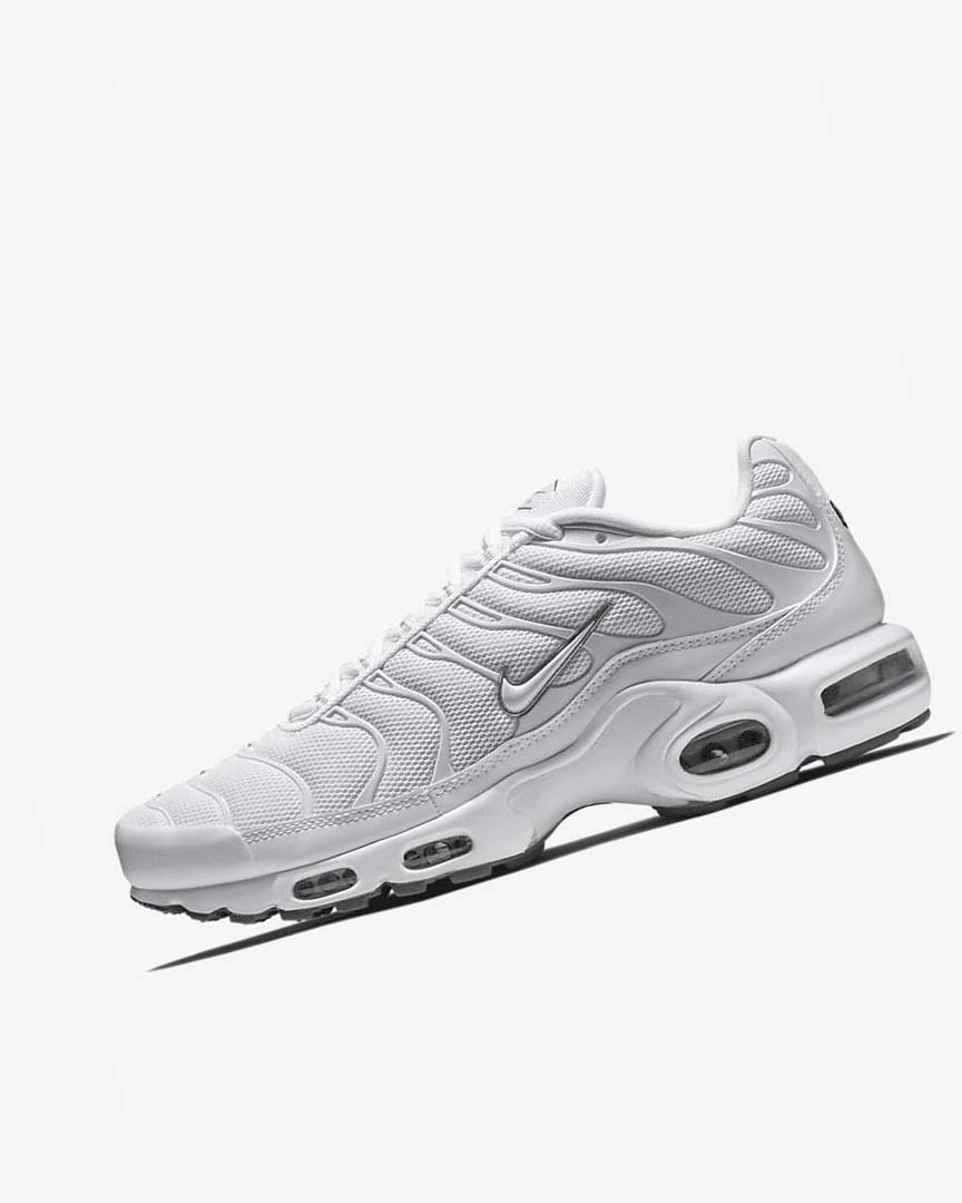 White / Black / Grey / White Men\'s Nike Air Max Plus Sneakers | UK2289