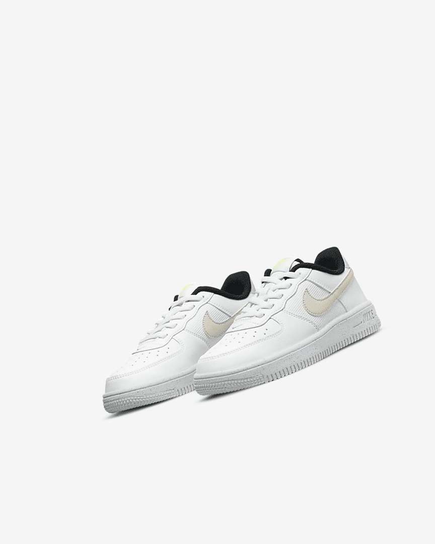 White / Black / Light Beige Boys' Nike Force 1 Next Nature Shoes | UK2362