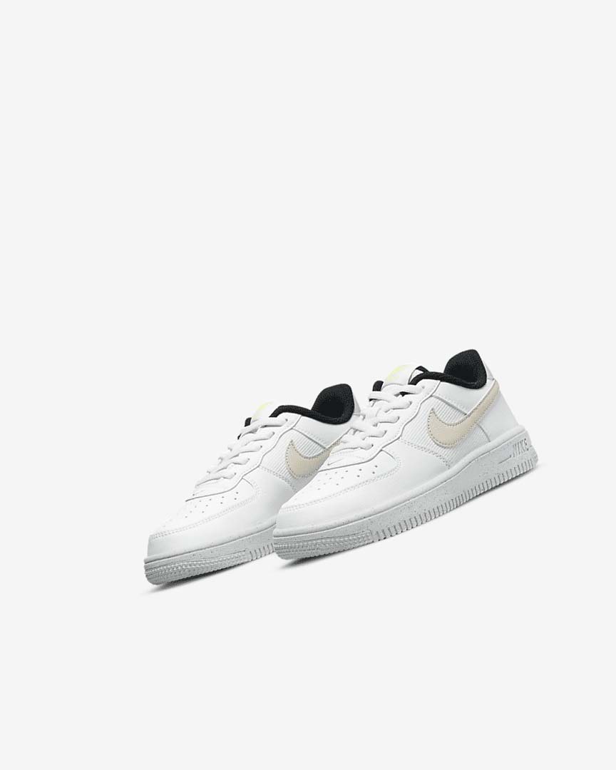 White / Black / Light Beige Girls' Nike Force 1 Next Nature Shoes | UK5114